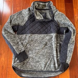Abercrombie & FItch Snap Fleece Sweatshirt Size Small